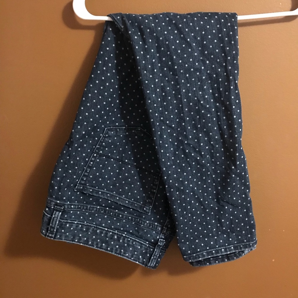 Polka dot jeans
